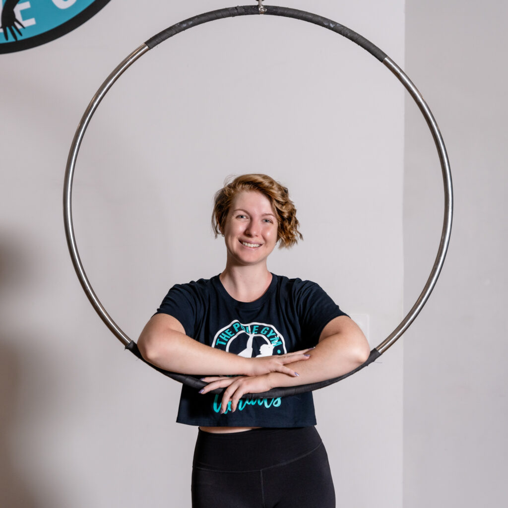 The Pole Gym Instructor Sasha Brisbane City Lyra Aerial Hoop