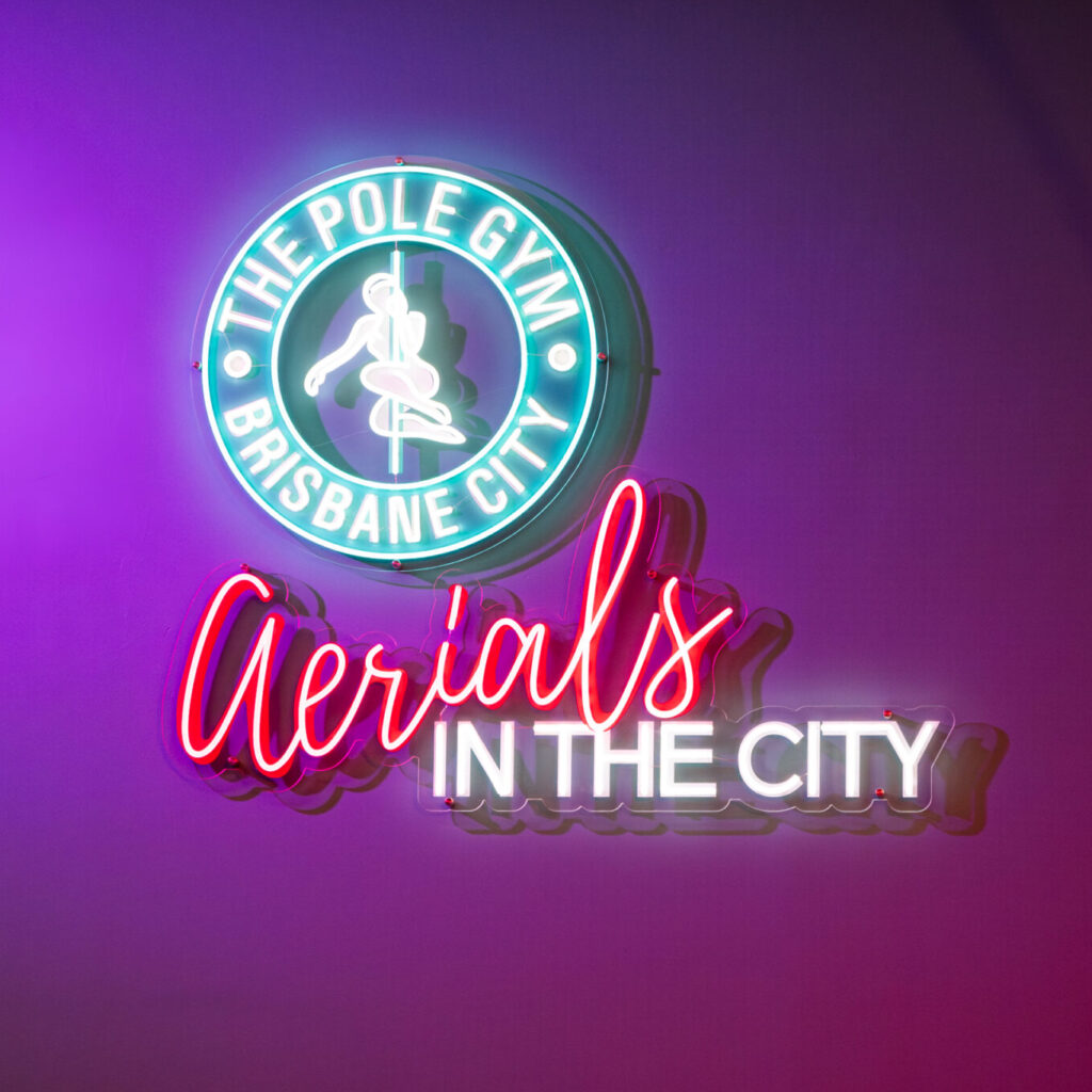 The Pole Gym Aerials In The Ciry Neon Sign